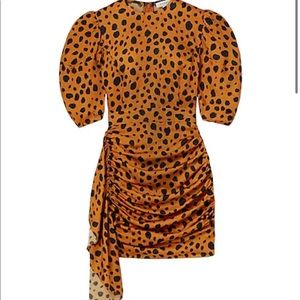 Rhode Pia Ruched Draped Mini Dress